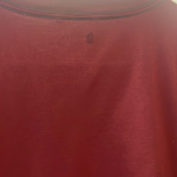 LL Bean Large men’s burgundy grey trimmed tee unisexLNC - Picture 5 of 11